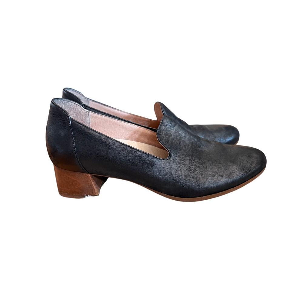 Dansko Women's Black Leather Preston Pump Heels EU 40 / US 10 Closed Toe EUC